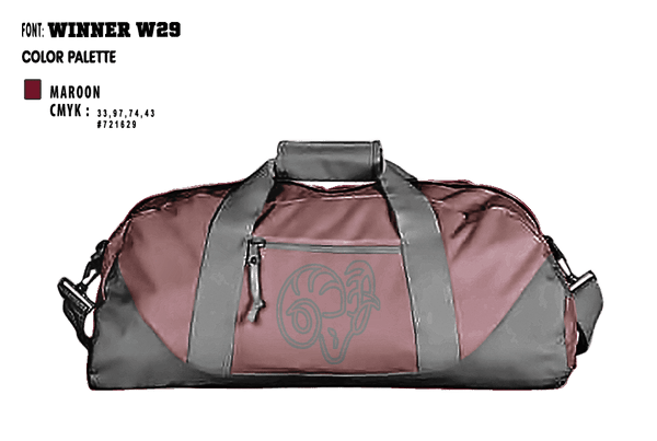 Duffle Bag, Soroco Middle School Volleyball, Women's Volleyball, Teamtime, Team time, sublimation, custom sports apparel, team uniforms, spirit wear, spiritwear, sports uniforms, custom shirts, team store, custom team store, fundraiser sports, apparel fundraiser