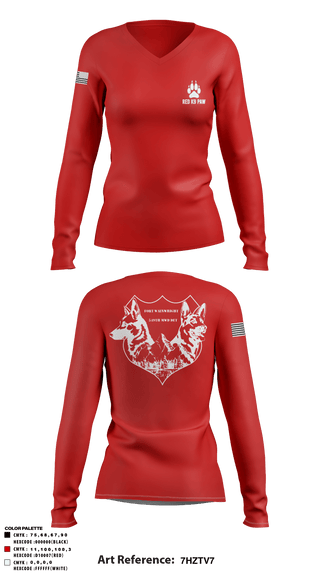 Women's Long Sleeve Vneck Shirt, , Army, Teamtime, Team time, sublimation, custom sports apparel, team uniforms, spirit wear, spiritwear, sports uniforms, custom shirts, team store, custom team store, fundraiser sports, apparel fundraiser