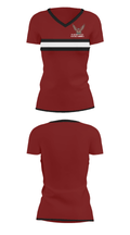 Freeport High School Swimming 90929189 Women's Short Sleeve V-neck Shirt - 26