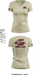 Delta 4-5 58559779 Women's Short Sleeve V-neck Shirt - 5