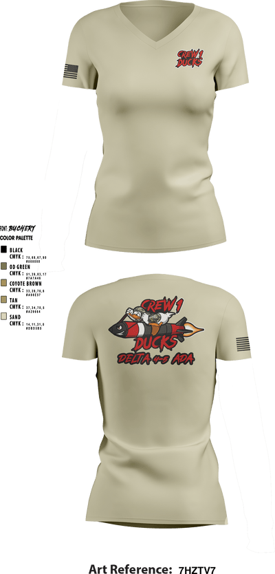 Delta 4-5 58559779 Women's Short Sleeve V-neck Shirt - 5
