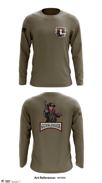 541st Outlaws: Gunslingers 51318466 Long Sleeve Performance Shirt - 2