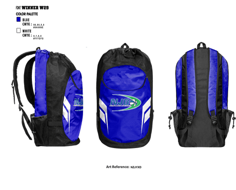 Gear Bag, Huntington Beach NJB, Men's Basketball, Teamtime, Team time, sublimation, custom sports apparel, team uniforms, spirit wear, spiritwear, sports uniforms, custom shirts, team store, custom team store, fundraiser sports, apparel fundraiser