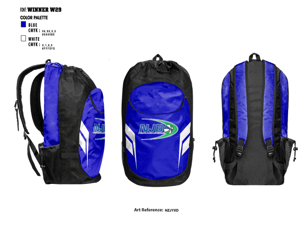 Gear Bag, Huntington Beach NJB, Men's Basketball, Teamtime, Team time, sublimation, custom sports apparel, team uniforms, spirit wear, spiritwear, sports uniforms, custom shirts, team store, custom team store, fundraiser sports, apparel fundraiser