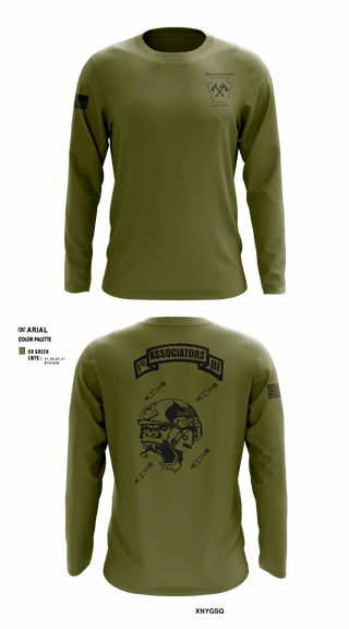 Long Sleeve Performance Shirt, Tyler McCourt     37171288, Army, Teamtime, Team time, sublimation, custom sports apparel, team uniforms, spirit wear, spiritwear, sports uniforms, custom shirts, team store, custom team store, fundraiser sports, apparel fundraiser