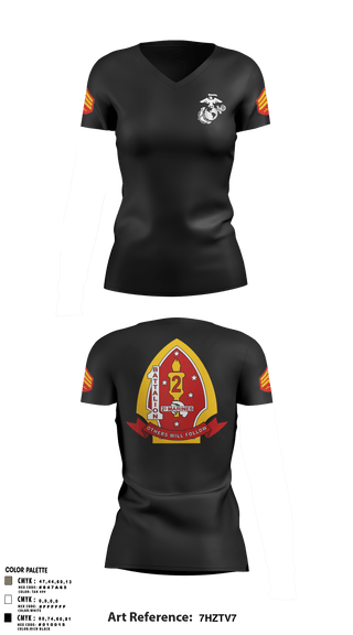 Women's Short Sleeve Vneck Shirt, , Marines, Teamtime, Team time, sublimation, custom sports apparel, team uniforms, spirit wear, spiritwear, sports uniforms, custom shirts, team store, custom team store, fundraiser sports, apparel fundraiser