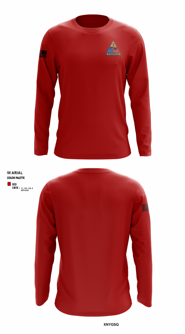 Long Sleeve Performance Shirt, CSC 1/32 Armor “Bandits”, , Teamtime, Team time, sublimation, custom sports apparel, team uniforms, spirit wear, spiritwear, sports uniforms, custom shirts, team store, custom team store, fundraiser sports, apparel fundraiser