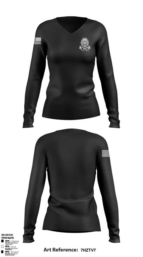 Women's Long Sleeve Vneck Shirt, , Navy, Teamtime, Team time, sublimation, custom sports apparel, team uniforms, spirit wear, spiritwear, sports uniforms, custom shirts, team store, custom team store, fundraiser sports, apparel fundraiser