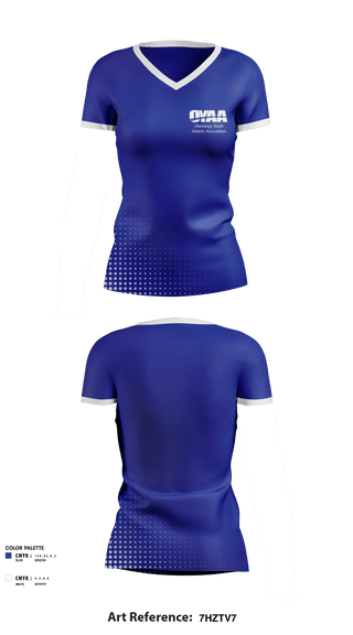 Women's Short Sleeve Vneck Shirt, Olentangy Youth Athletic Association, Spirit Store, Teamtime, Team time, sublimation, custom sports apparel, team uniforms, spirit wear, spiritwear, sports uniforms, custom shirts, team store, custom team store, fundraiser sports, apparel fundraiser