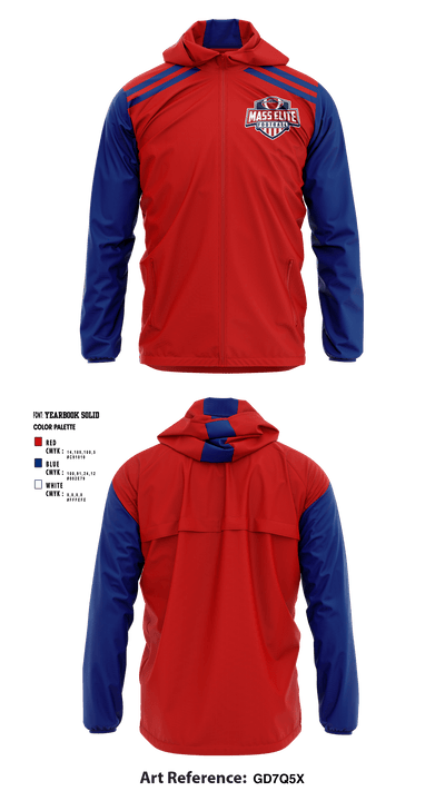 Mass Elite Football 64559485 Windbreaker - 1