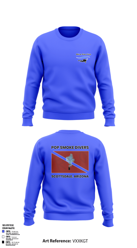 Crew Neck Sweatshirt, Pop Smoke Scuba, Swimming, Teamtime, Team time, sublimation, custom sports apparel, team uniforms, spirit wear, spiritwear, sports uniforms, custom shirts, team store, custom team store, fundraiser sports, apparel fundraiser