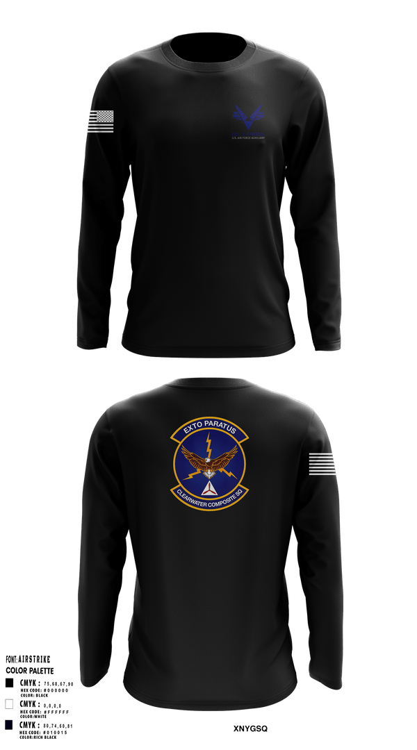 Long Sleeve Performance Shirt, Clearwater Composite Squadron, Air Force, Teamtime, Team time, sublimation, custom sports apparel, team uniforms, spirit wear, spiritwear, sports uniforms, custom shirts, team store, custom team store, fundraiser sports, apparel fundraiser