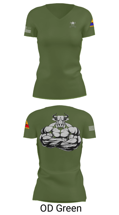 2nd SQD D TRP 6-1CAV 38584664 Women's Short Sleeve V-neck Shirt - 28