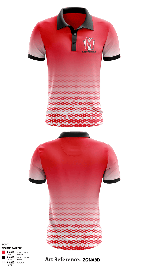 Short Sleeve Performance Polo, Marquette Catholic High School Dance, Spirit Store, Teamtime, Team time, sublimation, custom sports apparel, team uniforms, spirit wear, spiritwear, sports uniforms, custom shirts, team store, custom team store, fundraiser sports, apparel fundraiser