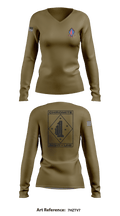 V1/1 23142041 Women's Long Sleeve V-neck Shirt - 76