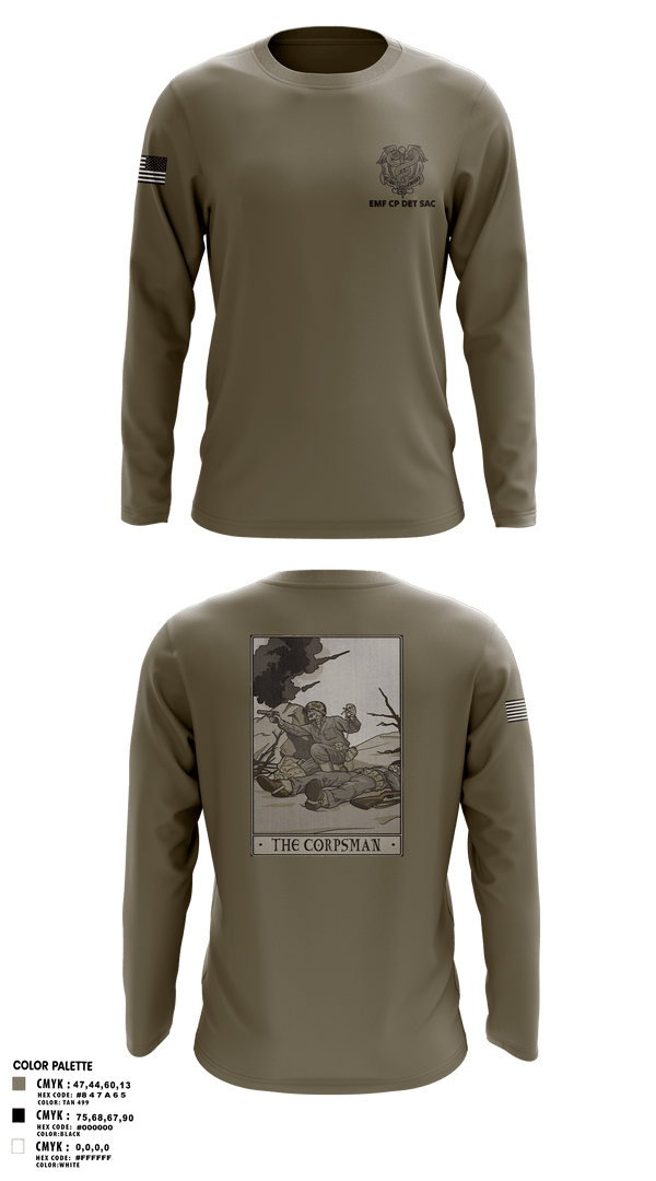 Long Sleeve Performance Shirt, EMF CP DET SAC, , Teamtime, Team time, sublimation, custom sports apparel, team uniforms, spirit wear, spiritwear, sports uniforms, custom shirts, team store, custom team store, fundraiser sports, apparel fundraiser