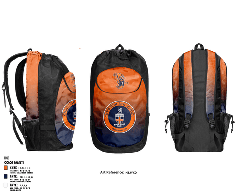 Gear Bag, Christchurch School Basketball, Women's Basketball, Teamtime, Team time, sublimation, custom sports apparel, team uniforms, spirit wear, spiritwear, sports uniforms, custom shirts, team store, custom team store, fundraiser sports, apparel fundraiser