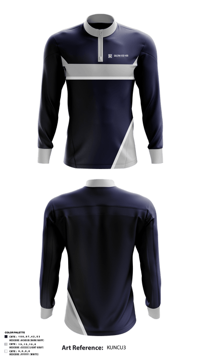 Galena Middle School 63901938 Quarter Zip Jacket - 1
