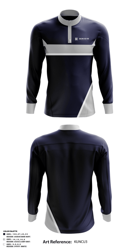 Quarter Zip Jacket, Galena Middle School, Spirit Store, Teamtime, Team time, sublimation, custom sports apparel, team uniforms, spirit wear, spiritwear, sports uniforms, custom shirts, team store, custom team store, fundraiser sports, apparel fundraiser