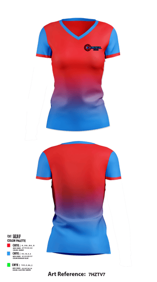 Women's Short Sleeve Vneck Shirt, Elemental HVAC, , Teamtime, Team time, sublimation, custom sports apparel, team uniforms, spirit wear, spiritwear, sports uniforms, custom shirts, team store, custom team store, fundraiser sports, apparel fundraiser