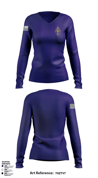 Women's Long Sleeve Vneck Shirt, , Navy, Teamtime, Team time, sublimation, custom sports apparel, team uniforms, spirit wear, spiritwear, sports uniforms, custom shirts, team store, custom team store, fundraiser sports, apparel fundraiser