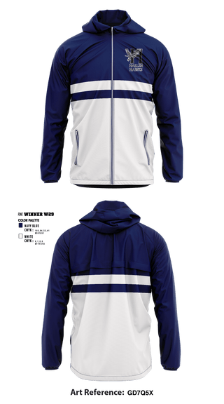 Windbreaker, The Hallen School, Spirit Store, Teamtime, Team time, sublimation, custom sports apparel, team uniforms, spirit wear, spiritwear, sports uniforms, custom shirts, team store, custom team store, fundraiser sports, apparel fundraiser