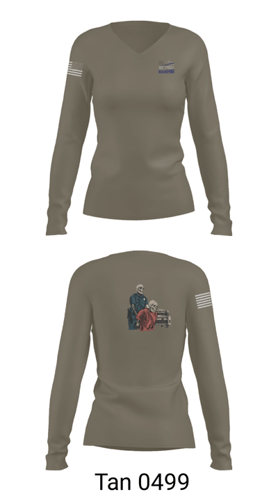 Baker Team Bounty Hunters 96726198 Women's Long Sleeve V-neck Shirt - 41