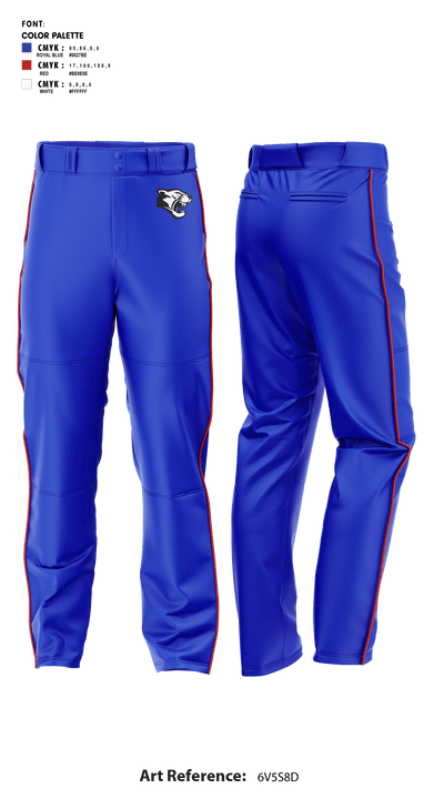 Mabel Canton Cougars 51242587 Softball Pants - 1