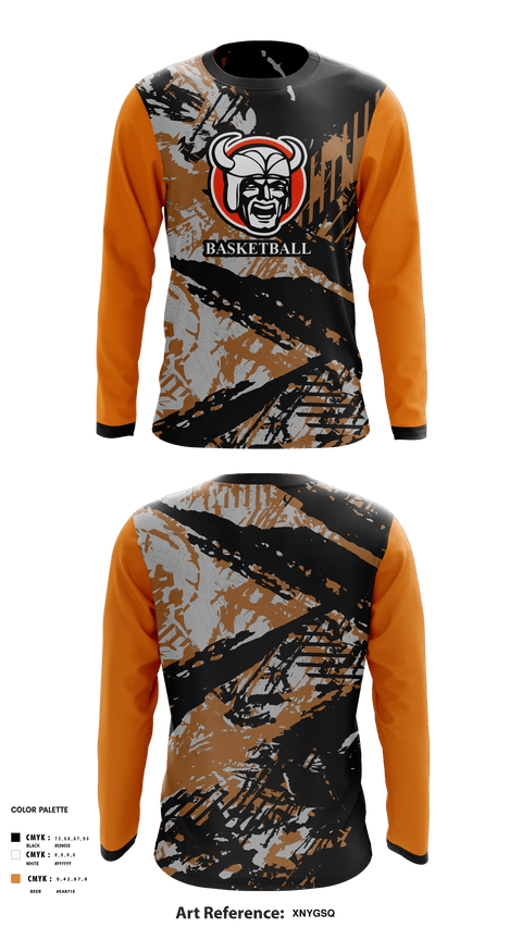 Long Sleeve Performance Shirt, Hoover hoops, Men's Basketball, Teamtime, Team time, sublimation, custom sports apparel, team uniforms, spirit wear, spiritwear, sports uniforms, custom shirts, team store, custom team store, fundraiser sports, apparel fundraiser