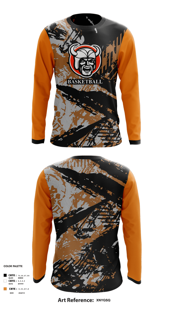 Long Sleeve Performance Shirt, Hoover hoops, Men's Basketball, Teamtime, Team time, sublimation, custom sports apparel, team uniforms, spirit wear, spiritwear, sports uniforms, custom shirts, team store, custom team store, fundraiser sports, apparel fundraiser