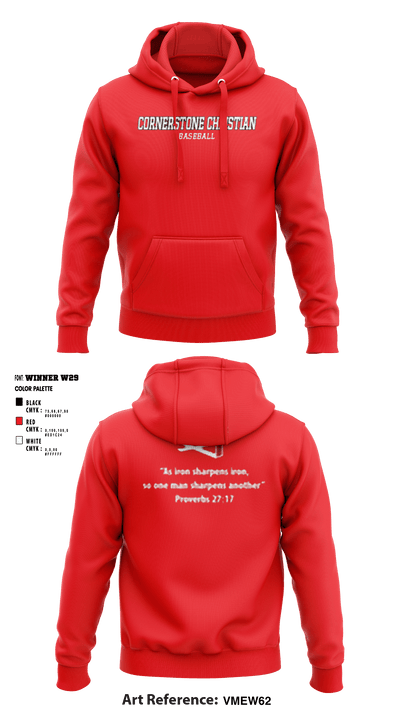 Cornerstone Christian School 7784848 Hoodie - 3