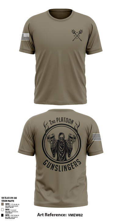 113th 2nd platoon 28176781 Short Sleeve Performance Shirt - 2