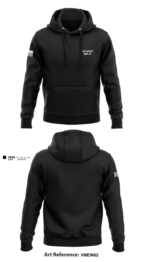 Hoodie, USS DEWEY DDG-45, , Teamtime, Team time, sublimation, custom sports apparel, team uniforms, spirit wear, spiritwear, sports uniforms, custom shirts, team store, custom team store, fundraiser sports, apparel fundraiser