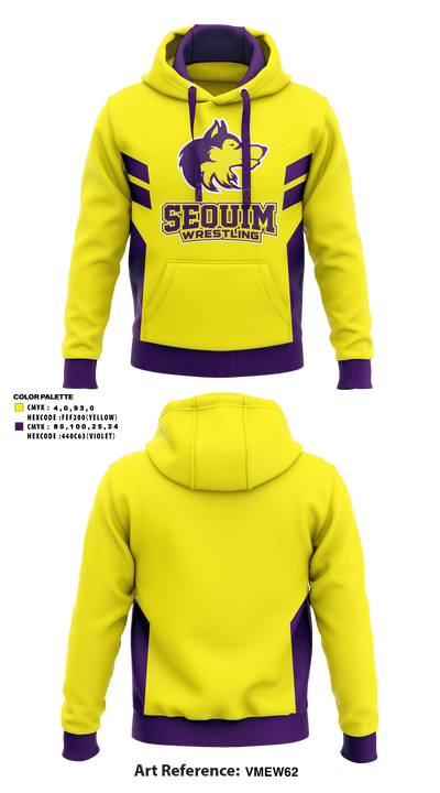 Sequim High School Wrestling 63059837 Hoodie - 1