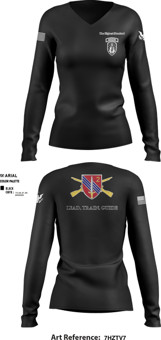 Women's Long Sleeve Vneck Shirt, , Army, Teamtime, Team time, sublimation, custom sports apparel, team uniforms, spirit wear, spiritwear, sports uniforms, custom shirts, team store, custom team store, fundraiser sports, apparel fundraiser