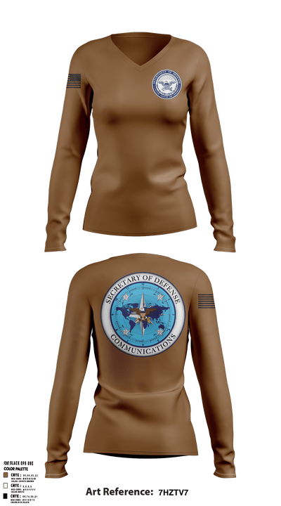 SDC-Cables 96659915 Women's Long Sleeve V-neck Shirt - 3