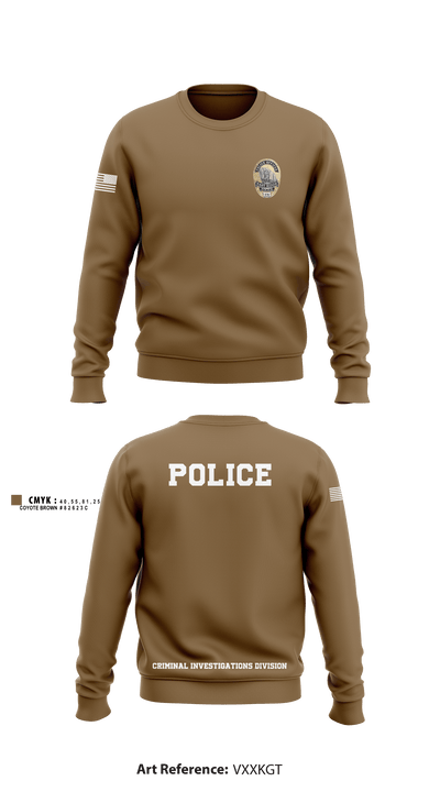 POLICE CRIMINAL INVESTIGATIONS DIVISION 56633419 Crew Neck Sweatshirt - 2
