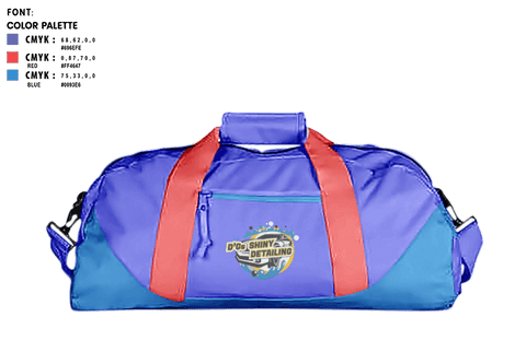 Duffle Bag, DG’s SHINY DETAILING LLC, , Teamtime, Team time, sublimation, custom sports apparel, team uniforms, spirit wear, spiritwear, sports uniforms, custom shirts, team store, custom team store, fundraiser sports, apparel fundraiser