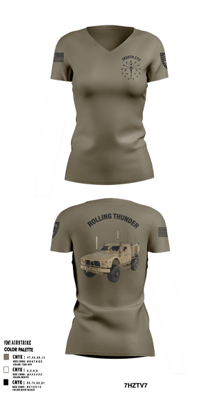 Women's Short Sleeve Vneck Shirt, , National Guard, Teamtime, Team time, sublimation, custom sports apparel, team uniforms, spirit wear, spiritwear, sports uniforms, custom shirts, team store, custom team store, fundraiser sports, apparel fundraiser