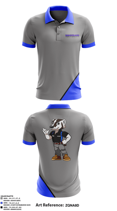 Badgerland Irrigation and Lighting Service 64903561 Short Sleeve Performance Polo - 1