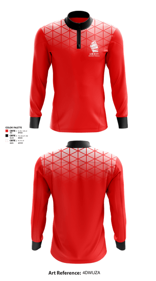 Quarter Zip Jacket, Amboy High School Basketball, Women's Basketball, Teamtime, Team time, sublimation, custom sports apparel, team uniforms, spirit wear, spiritwear, sports uniforms, custom shirts, team store, custom team store, fundraiser sports, apparel fundraiser