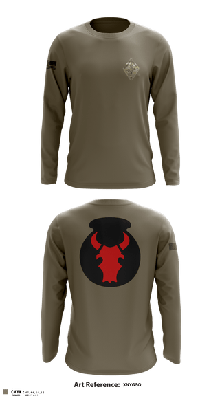 Long Sleeve Performance Shirt, Det. 2 HHB 1-194 FA, National Guard, Teamtime, Team time, sublimation, custom sports apparel, team uniforms, spirit wear, spiritwear, sports uniforms, custom shirts, team store, custom team store, fundraiser sports, apparel fundraiser