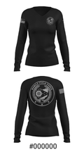 0730 39285045 Women's Long Sleeve V-neck Shirt - 39