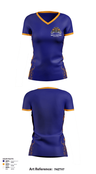 Women's Short Sleeve Vneck Shirt, North Stafford High School Basketball, Women's Basketball, Teamtime, Team time, sublimation, custom sports apparel, team uniforms, spirit wear, spiritwear, sports uniforms, custom shirts, team store, custom team store, fundraiser sports, apparel fundraiser