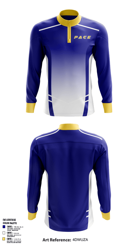 Quarter Zip Jacket, PACE, Men's Volleyball, Teamtime, Team time, sublimation, custom sports apparel, team uniforms, spirit wear, spiritwear, sports uniforms, custom shirts, team store, custom team store, fundraiser sports, apparel fundraiser