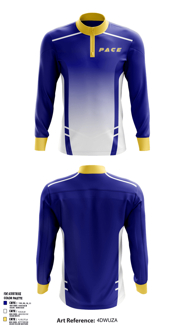 Quarter Zip Jacket, PACE, Men's Volleyball, Teamtime, Team time, sublimation, custom sports apparel, team uniforms, spirit wear, spiritwear, sports uniforms, custom shirts, team store, custom team store, fundraiser sports, apparel fundraiser