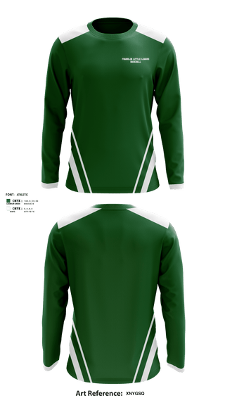 Long Sleeve Performance Shirt, Franklin Little League Baseball, Baseball, Teamtime, Team time, sublimation, custom sports apparel, team uniforms, spirit wear, spiritwear, sports uniforms, custom shirts, team store, custom team store, fundraiser sports, apparel fundraiser