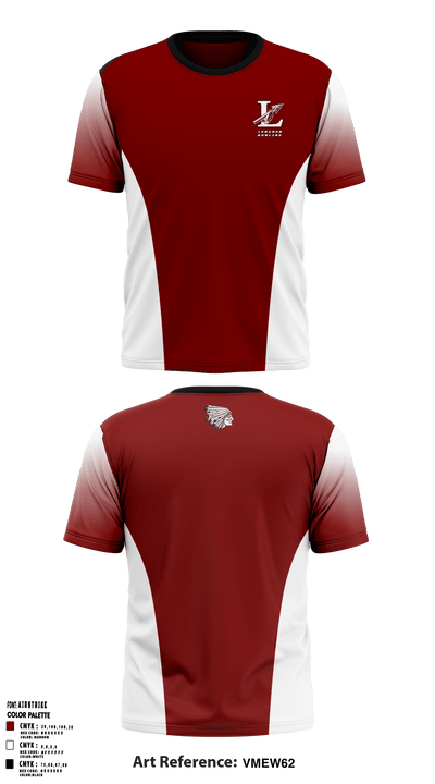 Lebanon High School Bowling 93319904 Short Sleeve Performance Shirt - 1