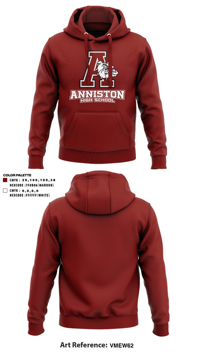 Anniston High School 96960836 Hoodie - 3
