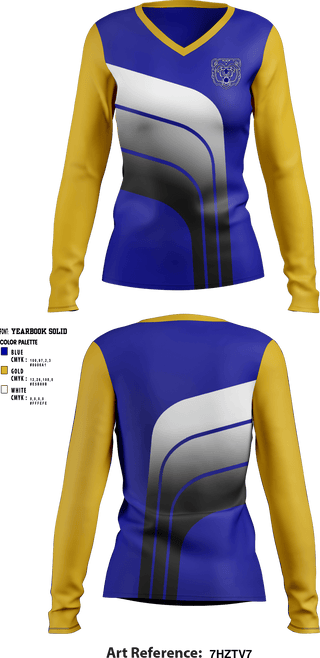 Women's Long Sleeve Vneck Shirt, Ava Elementary School, Spirit Store, Teamtime, Team time, sublimation, custom sports apparel, team uniforms, spirit wear, spiritwear, sports uniforms, custom shirts, team store, custom team store, fundraiser sports, apparel fundraiser